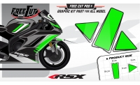 Front fender F1 black Graphic kit