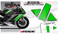 Front fender F1 black Graphic kit
