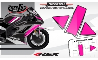 Front fender F1 black Graphic kit
