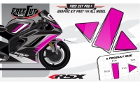 Front fender F1 black Graphic kit