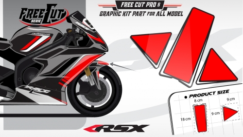 Front fender F1 black Graphic kit