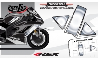 Front fender F1 black Graphic kit