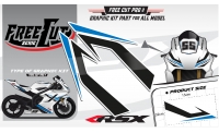 Head fork F1 Graphic kit