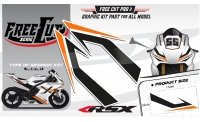 Head fork F1 Graphic kit