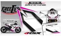 Head fork F1 Graphic kit