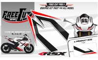 Tête de fourche Kit déco F1 blanc
