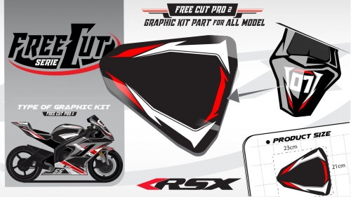 Rear seat F2 back Graphic kit