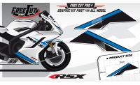Low fairing F1 black Graphic kit