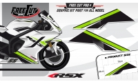 Low fairing F1 black Graphic kit