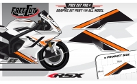 Low fairing F1 black Graphic kit