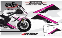 Low fairing F1 black Graphic kit