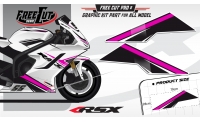 Low fairing F1 black Graphic kit