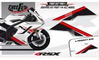 Low fairing F1 black Graphic kit