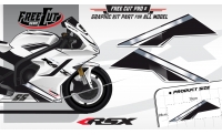 Low fairing F1 black Graphic kit