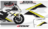 Low fairing F1 black Graphic kit