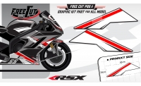 Low fairing F2 white Graphic kit