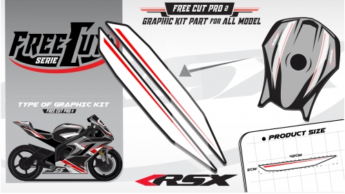 Fuel tank F2 black Graphic kit