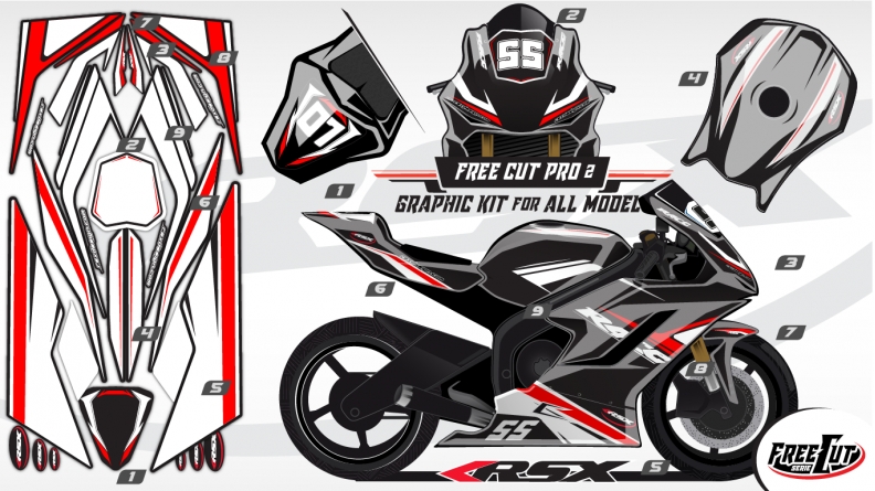 F2 Graphic kit FreeCut