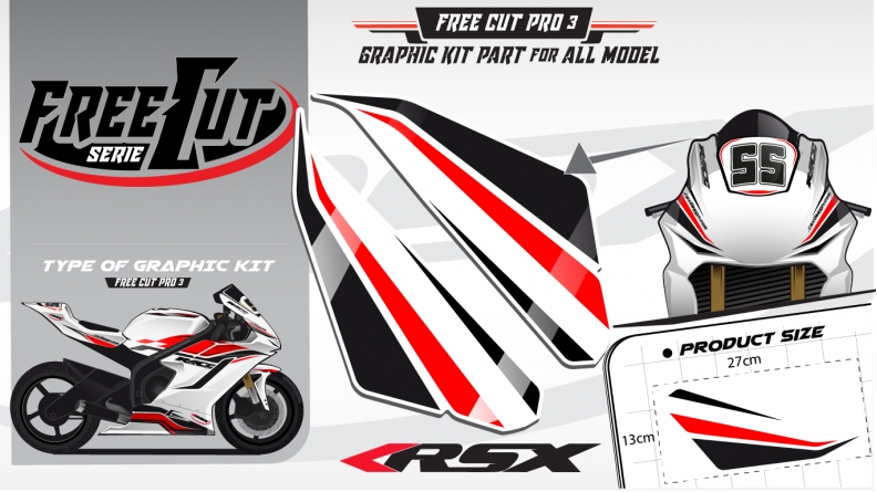 Head fork F3 Graphic kit