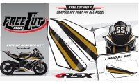 Head fork F3 black Graphic kit