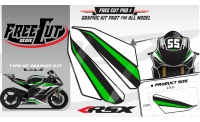 Head fork F3 black Graphic kit