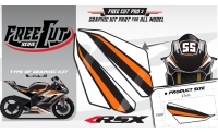 Head fork F3 black Graphic kit