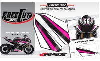 Head fork F3 black Graphic kit