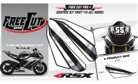 Head fork F3 black Graphic kit