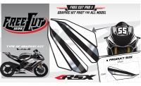 Tête de fourche Kit déco F noir