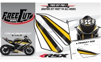 Head fork F3 black Graphic kit