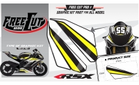 Head fork F3 black Graphic kit