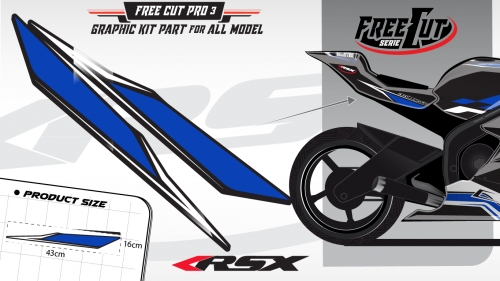 Rear seat F3 back Graphic kit