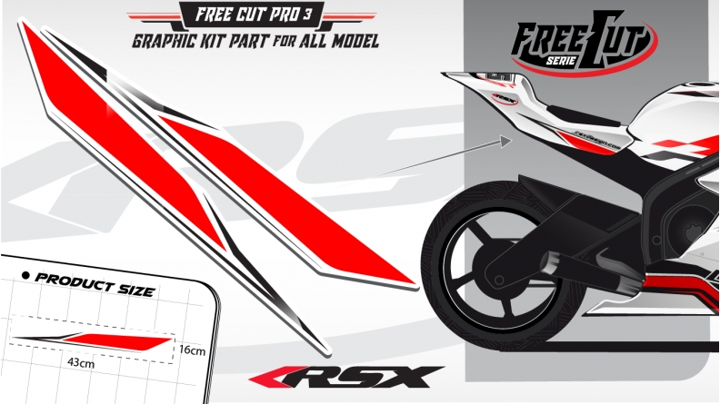 Rear seat F3 Graphic kit