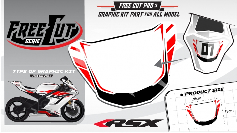 Rear seat F3 Graphic kit