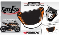 Rear seat F3 back Graphic kit