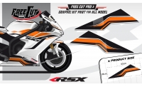 Low fairing F3 white Graphic kit