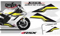 Low fairing F3 white Graphic kit