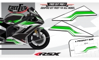 Low fairing F3 black Graphic kit