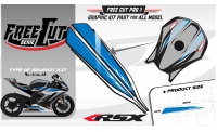 Fuel tank F3 black Graphic kit