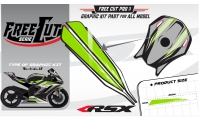 Fuel tank F3 black Graphic kit