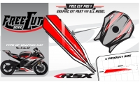 Fuel tank F3 black Graphic kit