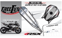 Fuel tank F3 black Graphic kit