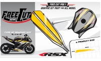 Fuel tank F3 black Graphic kit