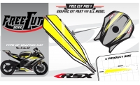 Fuel tank F3 black Graphic kit