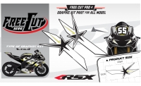 Head fork F4 black Graphic kit