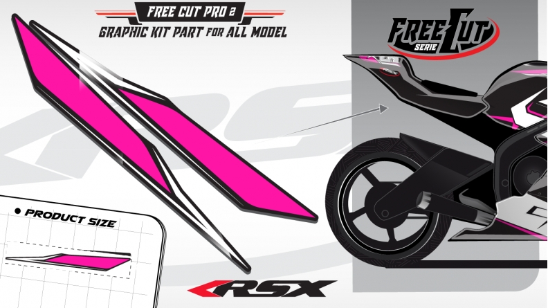 Rear seat F4 back Graphic kit