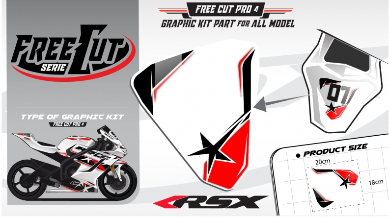 Rear seat F4 Graphic kit