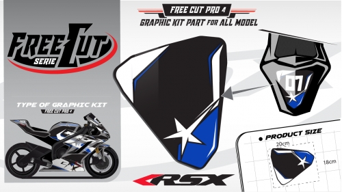 Rear seat F4 back Graphic kit