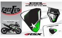 Rear seat F4 back Graphic kit