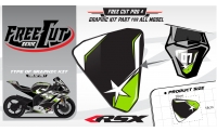 Rear seat F4 back Graphic kit